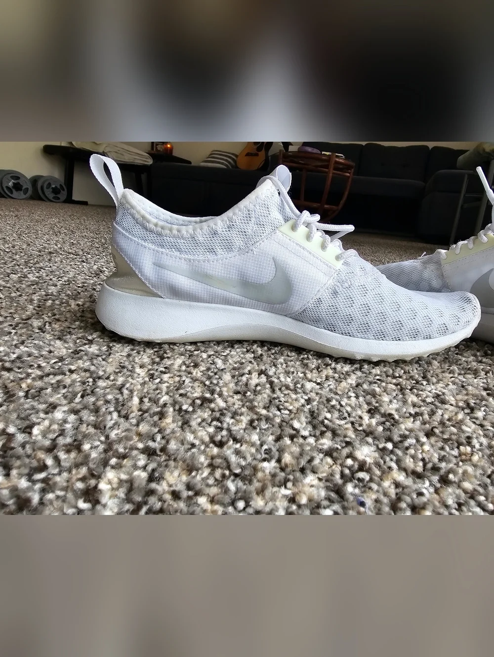 Nike White Mesh Running Shoe - Lightweight Sneaker